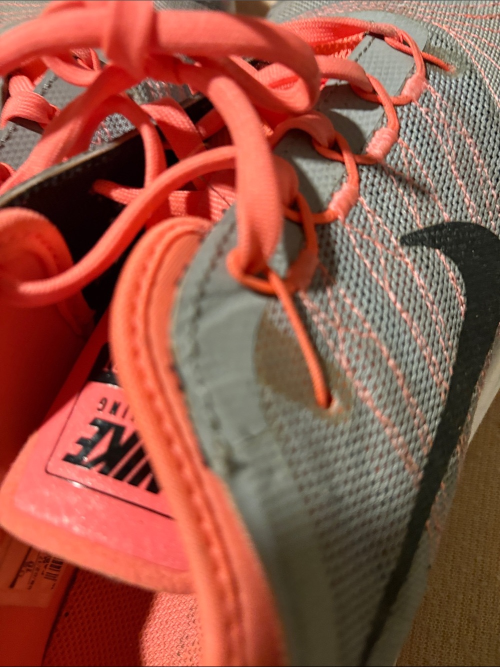 Nike Kids Sneakers in Gray and Coral Pink - Picture 3 of 8